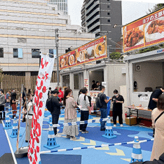 激辛グルメ祭り2022の会場の様子